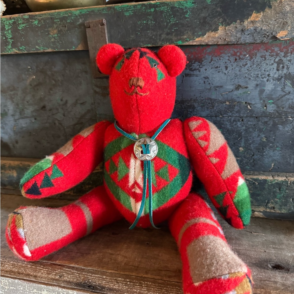 Colorful Patterned Teddy Bear